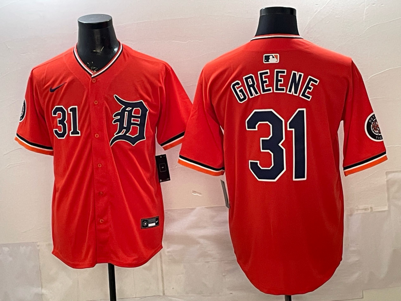 Men Detroit Tigers #31 Greene orange Game Nike MLB Jersey 2026032003